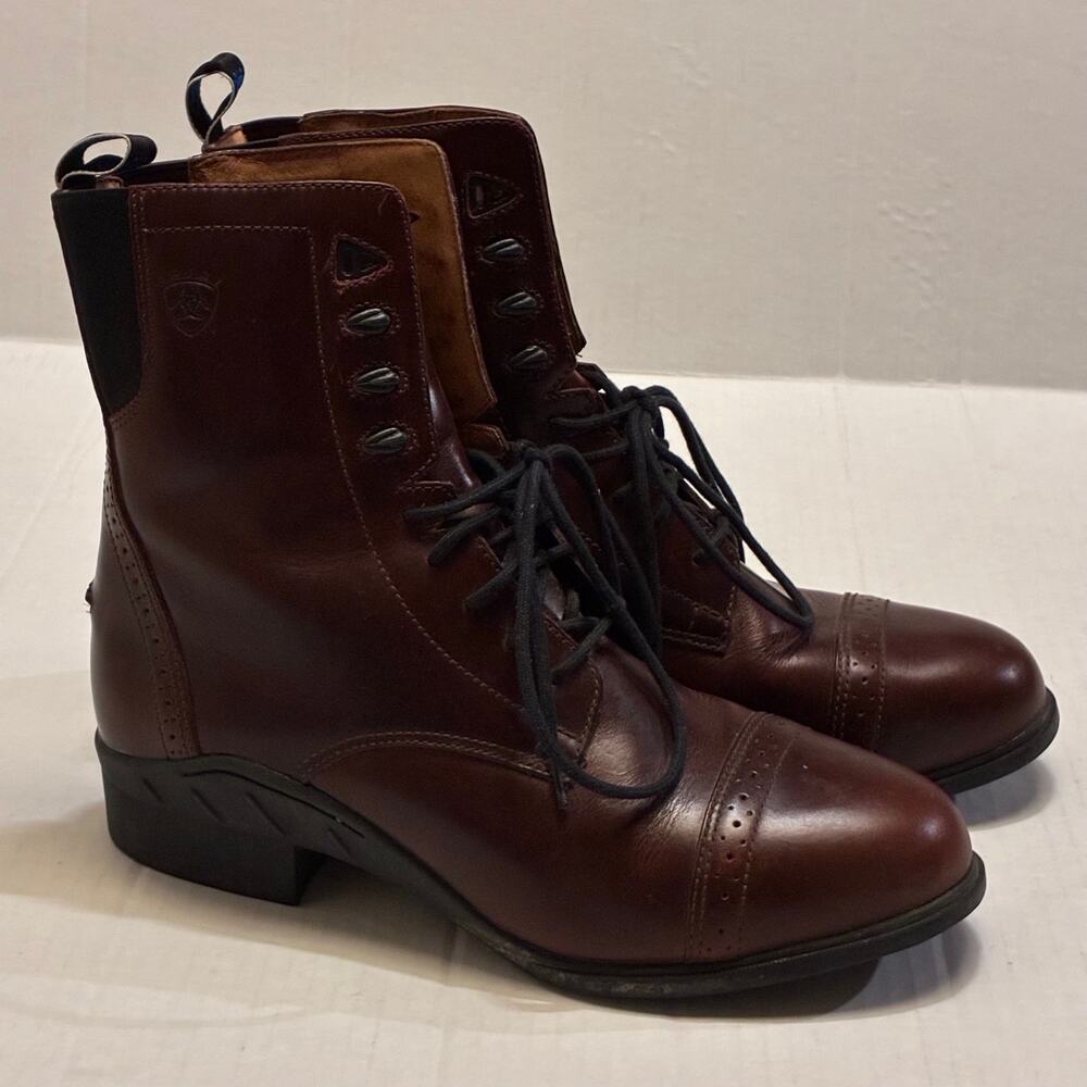 Ariat Cobalt Performer Pro Cordovan Leather Paddock Boots- Size Men's 12d